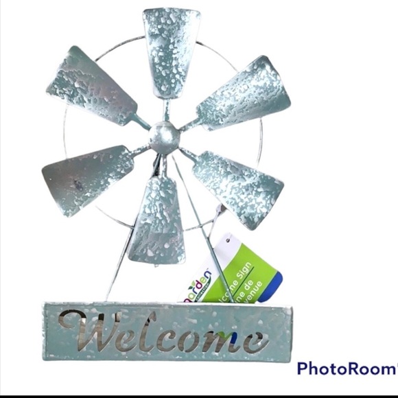 Hobby Lobby Accents Galvanized Metal Windmill Poshmark